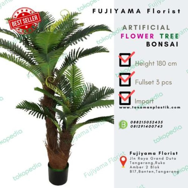 Pohon Palem Plastik Imitasi Artificial Sintetis Tinggi 170 CM