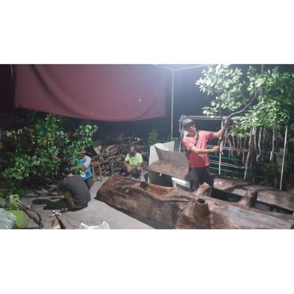 Pohon Dekorasi Ruangan Pohon Plastik Fiberglass Pohon Plastik Outdoor