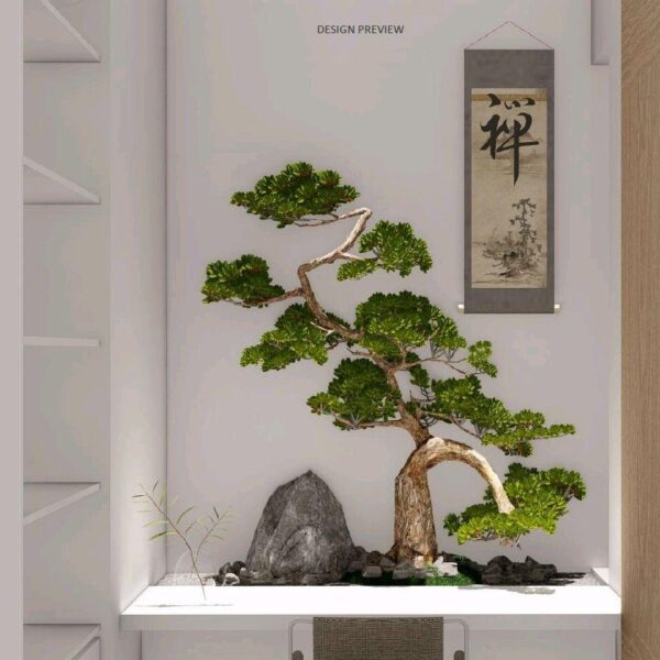 Bonsai Artifisial Zen Garden Style Cascade Orderan Surabaya