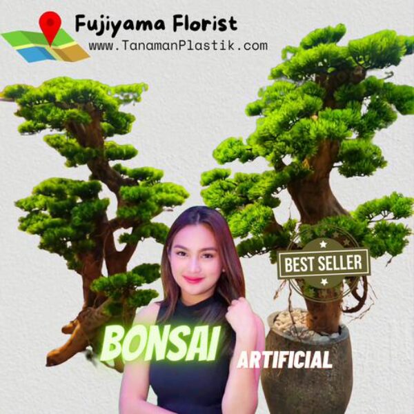 pohon bonsai artificial tanaman berbagai model dekorasi ruangan - Tinggi 65 cm